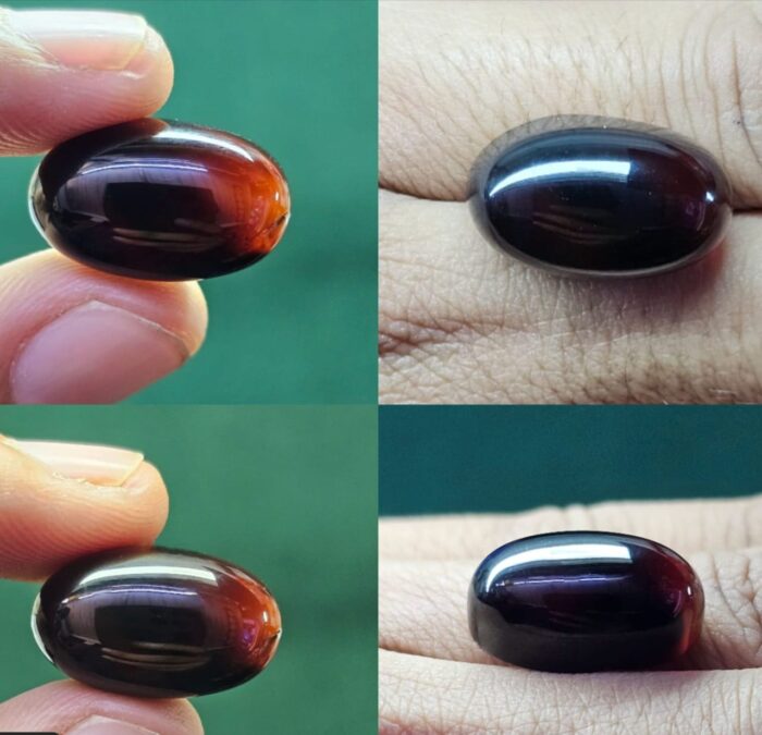Natural Carnelian Agate Cabochon – Deep Red Polished Gemstone