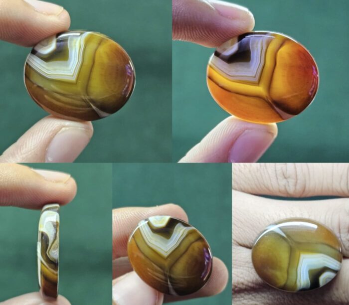 Polished Natural Agate Cabochon – Ideal for Jewelry & Collectors