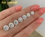 Round Cut Moissanite Stones