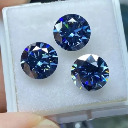 Royal Blue Moissanite Stone – Classic Beauty & Brilliance